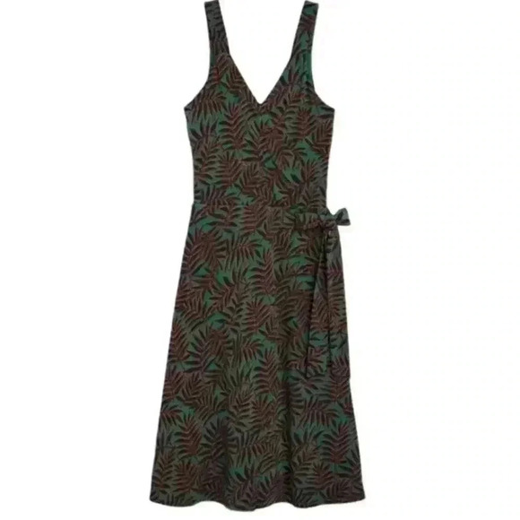 41 Hawthorn Dresses & Skirts - 41 Hawthorn Tie Waist Midi Dress in Floral Tropical Green/Peach. X Small. NWT!